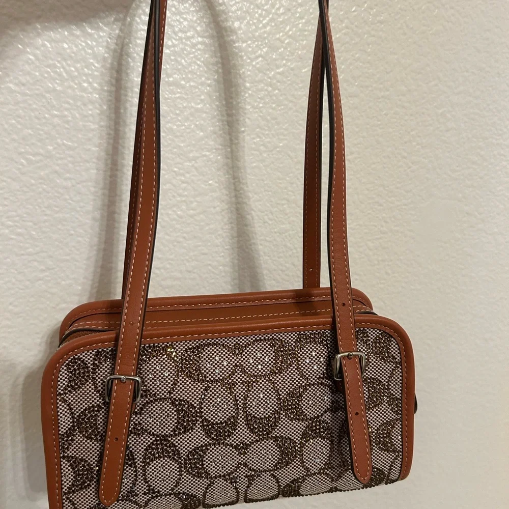 *AUTHENTIC*🍓COACH CRYSTAL SWING ZIP🍓NWOT - Picture 2 of 8